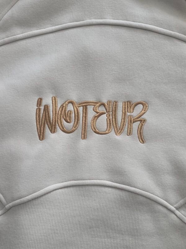 Cropped Zip-Through Hoodie