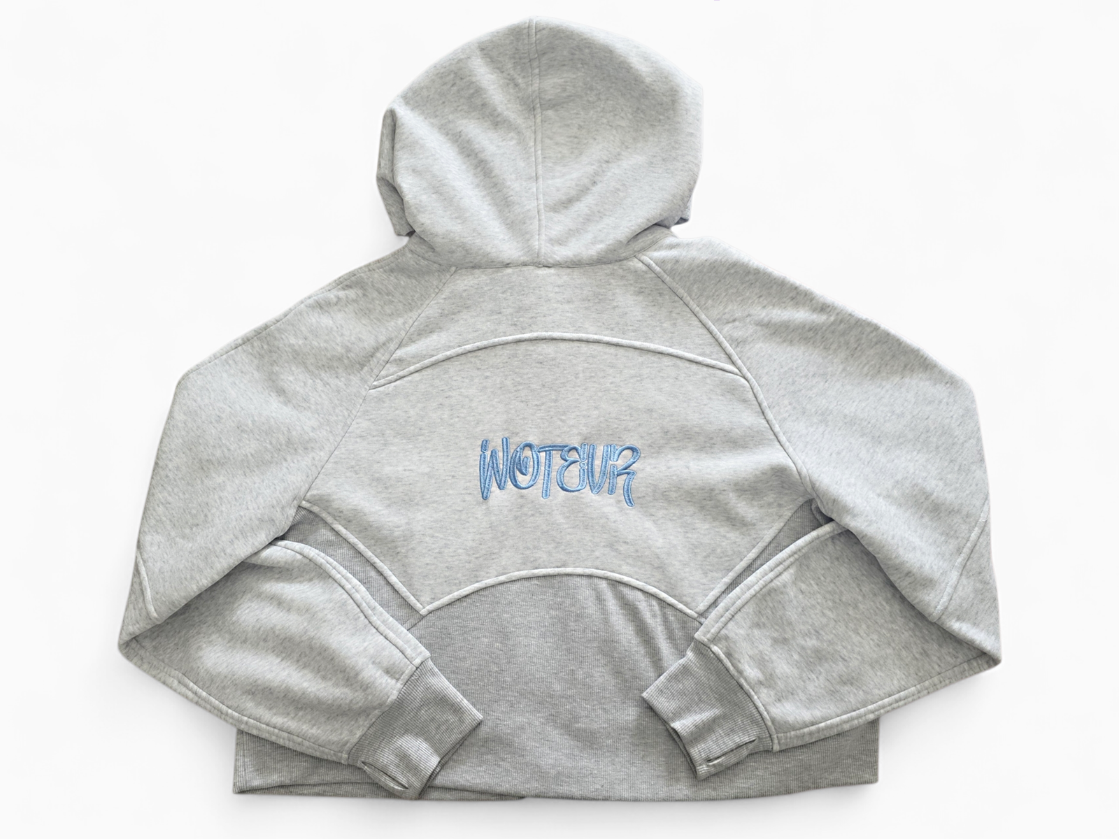 Cropped Zip-Through Hoodie - Image 12