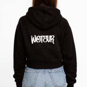 Cropped Zip-Through Hoodie - Image 2