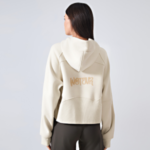 Cropped Zip-Through Hoodie - Image 8