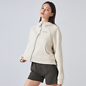 Cropped Zip-Through Hoodie - Image 7
